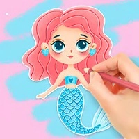 coloring_book_enjoying_mermaid Gry