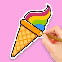 coloring_book_rainbow_ice_cream Gry