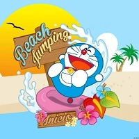 doraemon_beach_jumping ហ្គេម