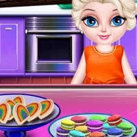 elsa_little_chef_rainbow_baking Jogos