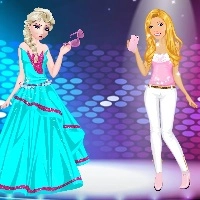 elsa_vs_barbie_fashion_contest ເກມ