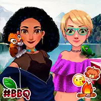 jasmine_and_rapunzel_on_camping Игры