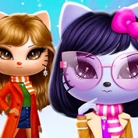 kitty_squad_winter_dress_up игри