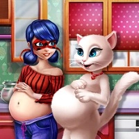 lady_and_kitty_pregnant_bffs গেমস