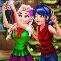 ladybug_and_elsa_xmas_selfie Pelit