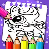 Libro Para Colorear De Littlest Pet Shop