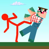 red_stickman_vs_craftmans ເກມ