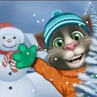 talking_tom_playing_snowballs રમતો